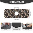 thumbnail image 2 of Bingfone Floral Insects Print Splash Guard for Sink Faucet,Super Absorbent Fast Drying Mat Sink-Splash Guard Behind Faucet Drip Catcher for Kitchen,Sink Mat,Dish Drying Mat, 2 of 8