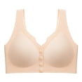 thumbnail image 4 of Brasier Tela de Mantequilla Sujetador Cómodo sin Costuras de Cobertura Completa para Mujer, Sujetadores Inalámbricos con Soporte Suave, Tallas Regulares y Grandes Grande, 4 of 9