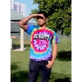 thumbnail image 2 of Be Happy Quote Tie Dye Spiral Men -Image by Shutterstock, Male Medium, 2 of 4