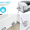 thumbnail image 4 of 2X Anchor Plate Adhesive Security Plate with Slot for Cables to Lock Down Laptops, Tablets, Monitors, Smart Phone,10 * anchor plate 10 * double-sided tape 10 * Clean PC,silver, 4 of 6