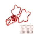 thumbnail image 2 of Mini Trombones, Pinces à Liant Fer Métallique Portable Compact Longue Queue pour les Vêtements pour les Documents Noir, Rouge, 2 of 8