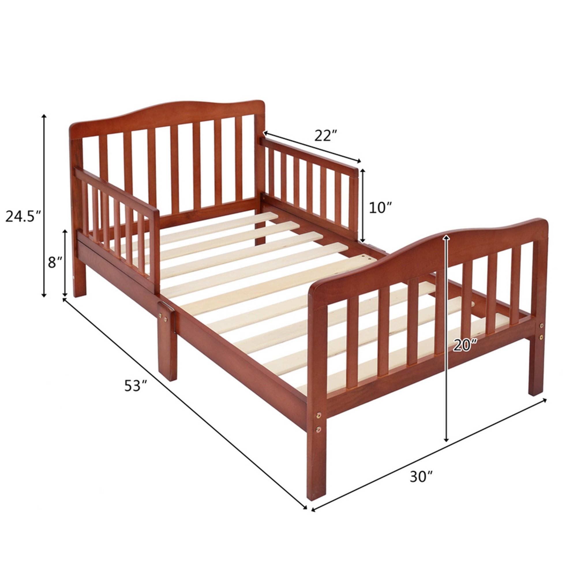 Kadyn Solid Wood Infant Toddler Bed, Solid Wood Bed, Solid Wood Toddler Bed with Safety Rails, Transition from Crib, Solid Wood Infant Toddler Bed, Sturdy Pine Construction Kadyn Solid Wood Infant Toddler Bed, Solid Wood Bed, Solid Wood Toddler Bed with Safety Rails, Transition from Crib, Solid Wood Infant Toddler Bed, Sturdy Pine Construction