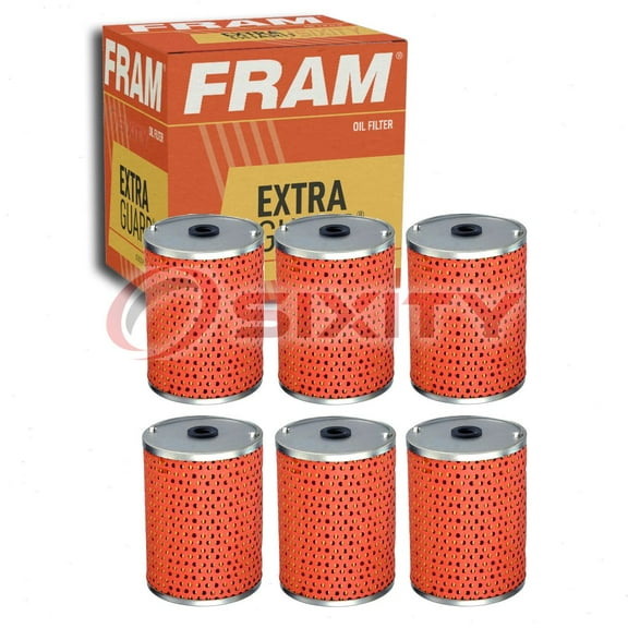 6 pc FRAM CH7329 Extra Guard Engine Oil Filters for 57GC2120A ABP/N10G-LK109M AT120544 LF221 MK11412 Oil Change Lubricant Filters
