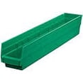thumbnail image 3 of Plastic Shelf Bin Nestable 4-1/8"W x 23-5/8" D x 4"Hgreen, Lot of 12, 3 of 3