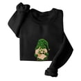 thumbnail image 4 of Charella Sweatshirts for Women St Patricks Day Decorations Long Sleeve Crewneck Tops 2024 Trendy T-shirt,Black,S, 4 of 5