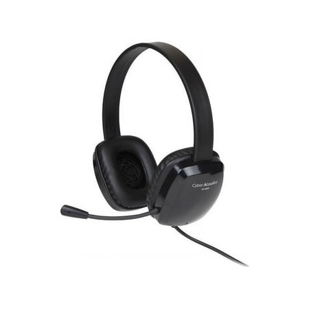 UPC: 0646422301099 | Cyber Acoustics Stereo Headset w/ Single Plug  Black