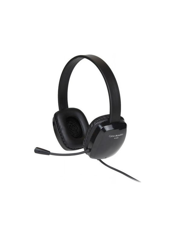 Cyber Acoustics Stereo Headset w/ Single Plug, Black