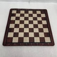 thumbnail image 6 of Rushawy Chess game Faux Wood Grain Rubber Mat Chess Board  Travel Board Game for Beginners, Students, Tournaments, School Organizations, 6 of 9