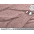 thumbnail image 2 of Soimoi Pink Rayon Fabric Snow Flakes & Star Printed Fabric 1 Yard 56 Inch Wide, 2 of 3