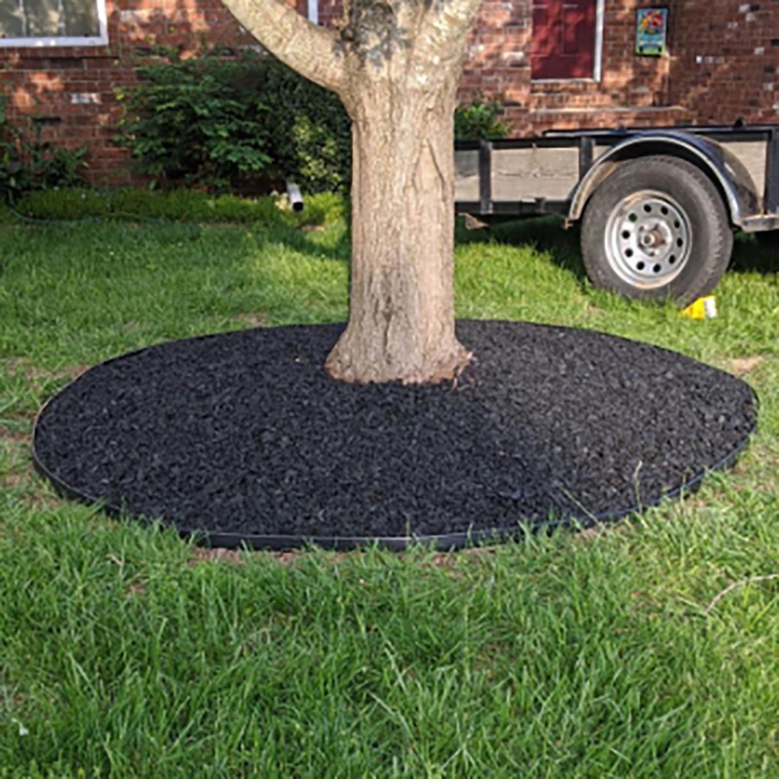 Landscape Edging, 33FT Flexible Plastic Garden Border Edging with Stakes, No Dig Lawn Edging Roll,Fence for Flower Beds,Yard,Pathway, Paver Borders,Easy Tool-Free Installation,Durable Outdoor Design