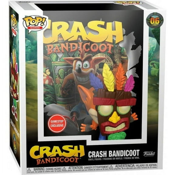 Funko POP! Games Cover Crash Bandicoot Vinyl Figure