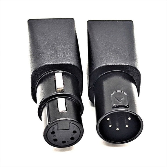 WQNZMADO Rj45 Ethernet To 5 Pin Xlr 1Pair Dmx To Rj45 Connector Rj45 Ethernet To 5 Pin Xlr Dmx Female & Male Adapter For Audio Video