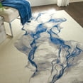 thumbnail image 6 of Nourison Twilight Abstract Ivory/Blue 5'6" x 8' Area Rug, (6x8), 6 of 8