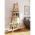thumbnail image 2 of Universal Expert Abacus Ladder Bookshelf Modern Oak and White, 2 of 7