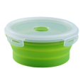thumbnail image 2 of GUOOL Lunch Container Food Grade Silicone Collapsible Bowl Microwave Refrigerator medium 500ML green, 2 of 5