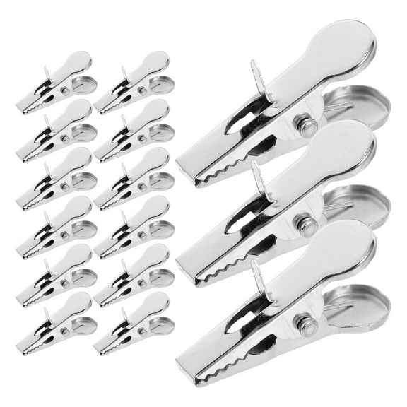 OUNONA Silver Christmas Tree Ornament Clips Compact Design for Holiday Decor 100Pcs