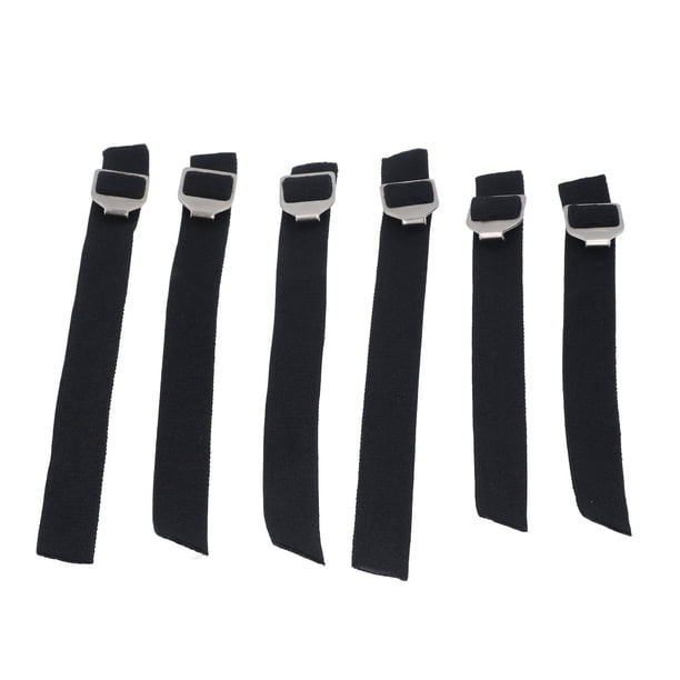 Correas De Engranaje Para Receptores De Béisbol, Transpirables, 6 Piezas, Correas Protectoras Para Espinilleras Con Hebilla De Metal, Elásticas Con Hebillas De Metal Inoxidables
