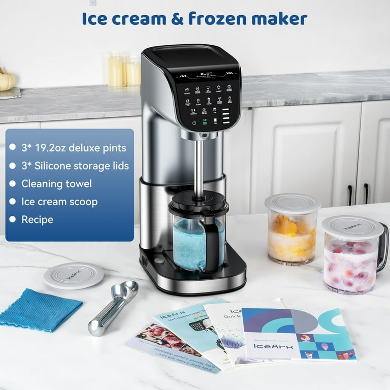 Ahoolye Ice Cream Maker, 11-in-1 Frozen Treat Maker for Gelato