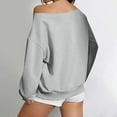 thumbnail image 7 of Womens Off The Shoulder Tops Drop Shoulder Going Out Long Sleeve Pullover Y2K Spring Fashion 2026 Outfits Clothes, 7 of 7