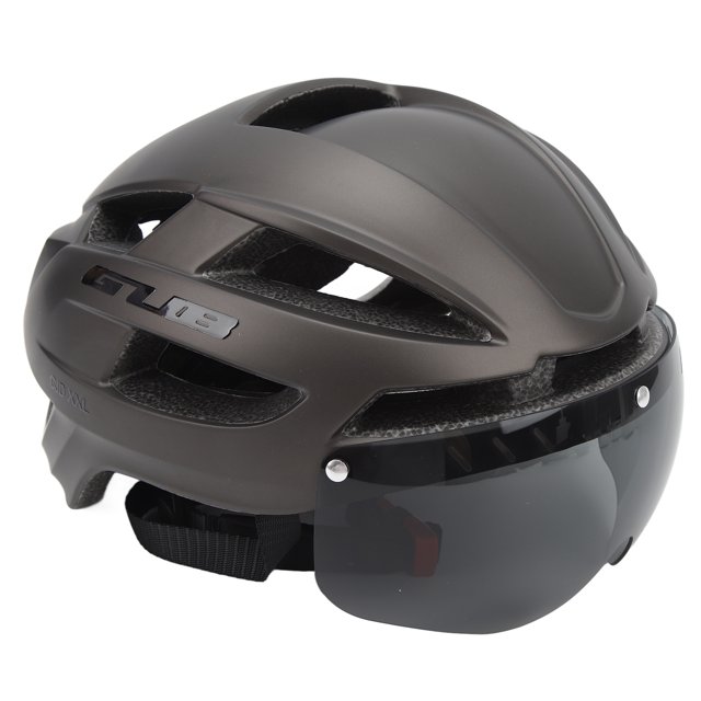 Adult Cycling Helmet, XXL Adult Bicycle Helmet Bike Helmet with USB Rechargeable Rear Light Detachable Goggles