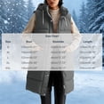 thumbnail image 3 of Hueook Puffer Vest for Women Hooded Sleeveless Zip Up Long Length Casual Winter Vest Coat with Pockets Gray M, 3 of 9