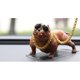thumbnail image 2 of Estatuilla de perro de resina simulada exquisita estatua de perro lindo decoración interior del coche ornamento del tablero marrón, 2 of 5
