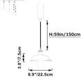 thumbnail image 4 of FSLiving Contrôle de Groupe Intelligent avec Gradation Continue, Éclairage de Piste en Forme de H, Suspension Rétractable pour Restaurant, Lumière Noire Rétro, Forme Circulaire, Monté sur Piste Halo pour Îlot de Cuisine, 5 Pieds - 1 Pack, 4 of 8