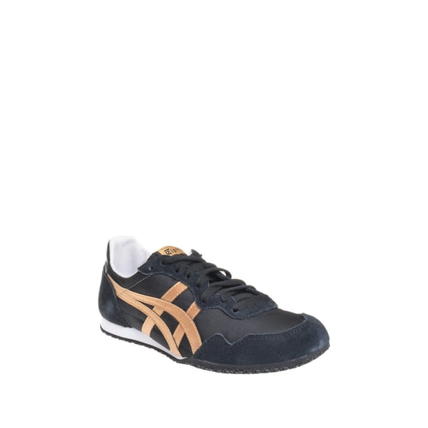 Onitsuka Tiger Asics Onitsuka Tiger Unisex Serrano Sneaker Black Gold Walmart Com Walmart Com