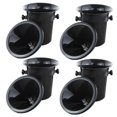 thumbnail image 1 of 4x Wine Dump Black Plastic Wine Spittoon - Standard Size With Black Funnel Champagne Bucket, 1 of 4