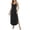 C-Black609, variant on DHFJKG Sleeveless Beach Dress Women Loose Fit Summer Comfortable Flowy Long Dress Adjustable Straps Curved Hem Scoop Neck Trendy Dresses