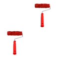 thumbnail image 1 of Wweixi Delicate Embossed Pattern Painting Roller with Plastic Handle Add Touch of Sophistication to Living Space Red Type C 2Set, 1 of 6