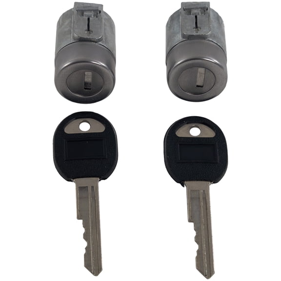 DOOR LOCK CYLINDER Compatible with CHEVROLET C/K FULL SIZE P/U 88-94 , Chrome, w/ Keys