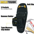 thumbnail image 3 of Small Tool Pouch with Belt Clip,Small Tool Holder Pouch, Min Work Organizer Tool Holster and Knife Holder, 3 of 7