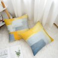 thumbnail image 3 of Yellow And Grey Cushion Covers 45 X 45 Sofa Cushions Geometric Cushions Abstract Gift, 3 of 4
