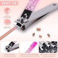 thumbnail image 2 of RAGUPEL Nail Clippers Set 7 in 1 Stainless Steel,Professional Manicure Pedicure Kit Scissors Set with Travel Case- Portable Travel Nail Grooming Kit Gift for Women, 2 of 8