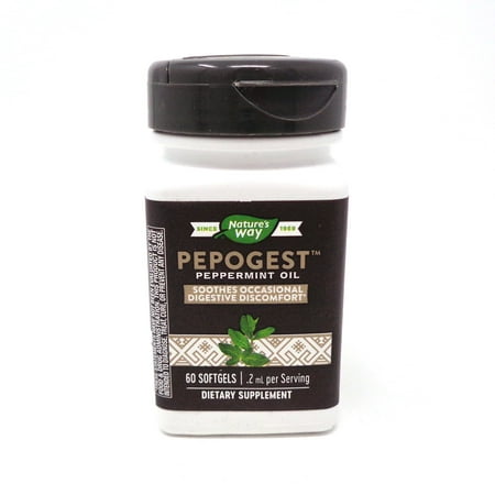 Nature's Way Pepogest Peppermint Oil - 60 CT (Best Way To Increase Hemoglobin Count)