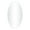 White Oval Solid Oval 18" x 1" x 32", variant on DecMode 40" x 35" White Hexagon Wall Mirror with Thin Minimalistic Frame