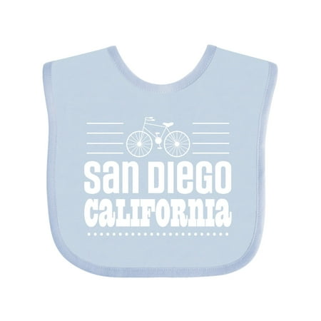 

Inktastic San Diego California Biking Green Commuting Gift Baby Boy or Baby Girl Bib