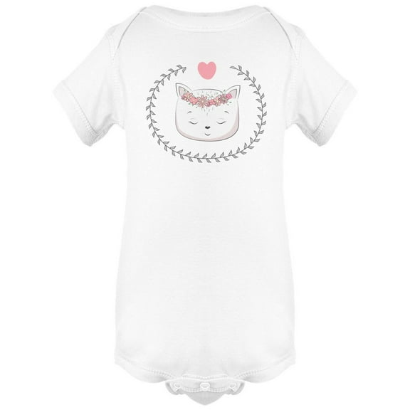 Cute Cat Baby Bodysuit Infant -Image by Shutterstock, 6 Months