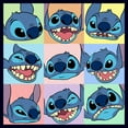 thumbnail image 2 of Toddler's Lilo & Stitch Facial Expressions Grid Graphic Tee Navy Blue 2T, 2 of 3