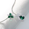 thumbnail image 3 of Collar de circón, gargantilla de gargantilla de boda fash de joyería nupcial, plata, 3 of 4