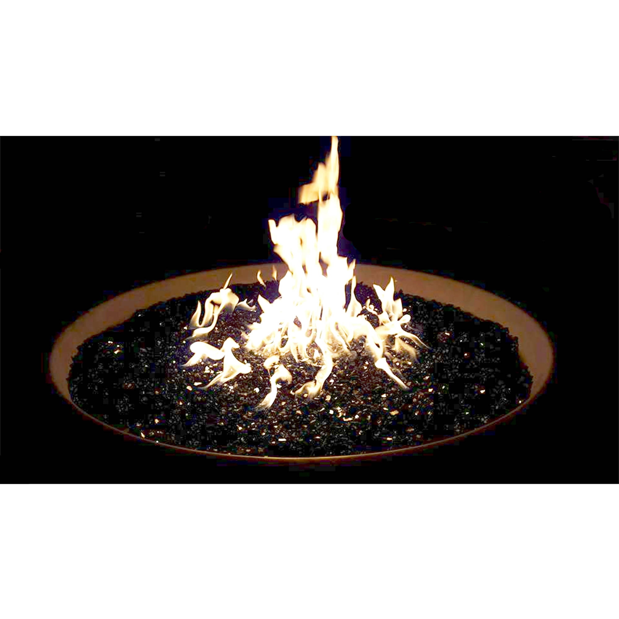 Element Fireglass 0.25" Black Reflective Fire Glass, 10 lb