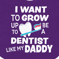 thumbnail image 4 of Inktastic I Want to Grow Up to Be a Dentist Like My Daddy Boys or Girls Baby Bib, 4 of 4
