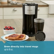 BLACK+DECKER Single Serve Coffee Maker, Black, CM618