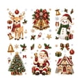 thumbnail image 2 of Christmas Window Clings Stickers for Glass Window Car Decor, Xmas Santa Claus Snowman Snowflake Reindeer Xmas Tree Decals Decorations for Party, Reusable, 2 of 5