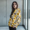 thumbnail image 2 of FOR U DESIGNS Sunflower Cow Women's Casual Hoodies Long Sleeve Sweatshirts Crew Neck Hooded Pullover Tops Size XL Oversized Sweatshirt for Women Loose Fit Tops, 2 of 7