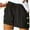 1#Black, variant on Up to 50% off! Titcea Women's Shorts Elastic Waist Wide Leg Drawstring Stripe Print Casual Shorts with Pockets Loose Comfort Hawaiian Beach Vacation Summer Shorts, Gifts for Mom/Her