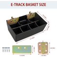 thumbnail image 4 of Diviseurs de Bacs de Rangement pour Panier E-Track Organisateur pour Boîte E-Track Classification Organisateur d'Outils Détachable pour Camions Entrepôts Remorque Fermée Atelier Mural, 4 of 7