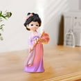 thumbnail image 3 of Estatua tradicional china para niñas, escultura de mesa, figura rústica coleccionable, de resina para dormitorio en casa, para sala de Linterna Macarena Figuritas de niña de resina, 3 of 7