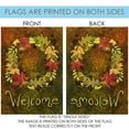 thumbnail image 5 of Toland Home Garden Leaf Wreath Welcome Fall Flag Double Sided 12x18 Inch, 5 of 5